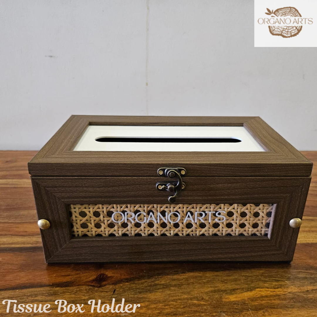 Rattan Tissue Box Holder